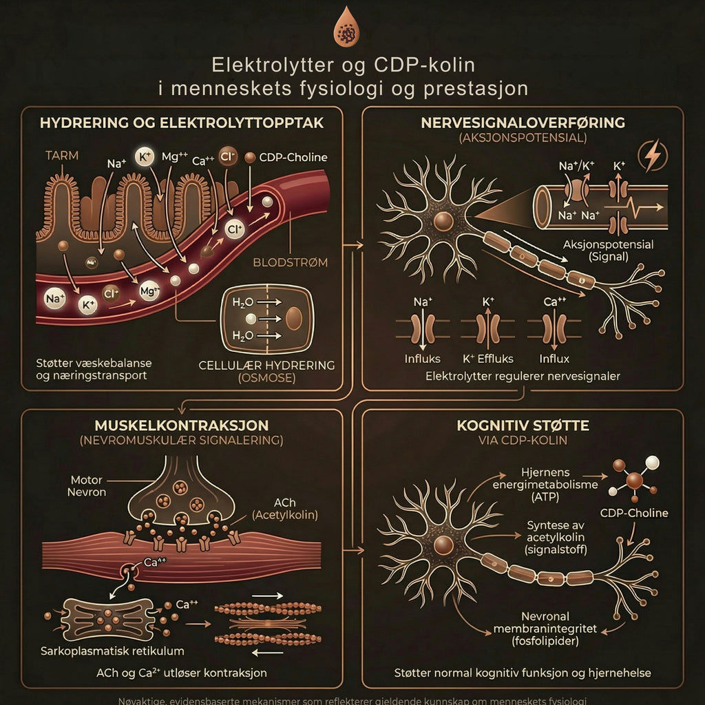 Elektrolytter + CDP-Choline, Mango & Yuzo (30 sticks)