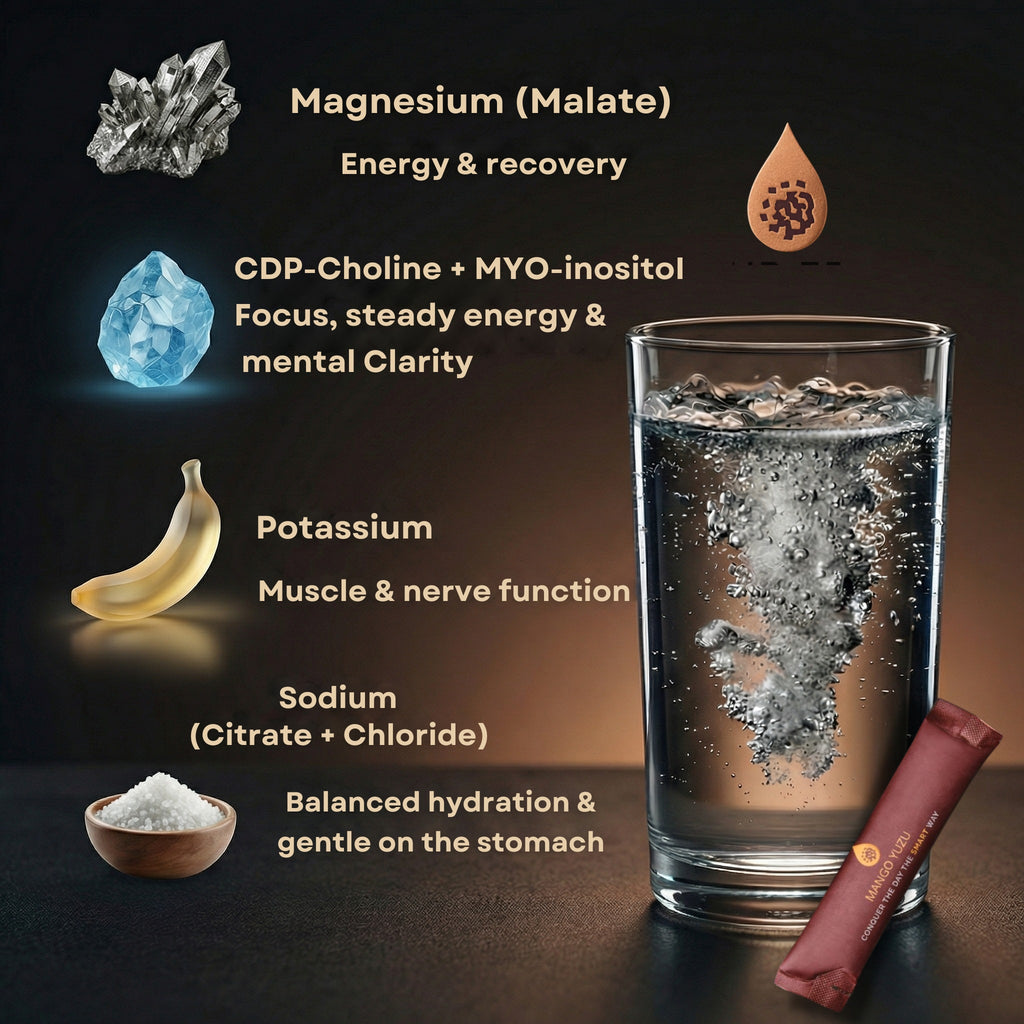 Your Edge Electrolyes + CDP-Choline & Myo-inositol, Peach Ice Tea (30 sticks)