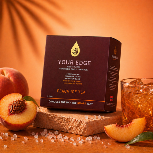 Elektrolytter + CDP-Choline & Myo-inositol, Peach Ice Tea (30 sticks)