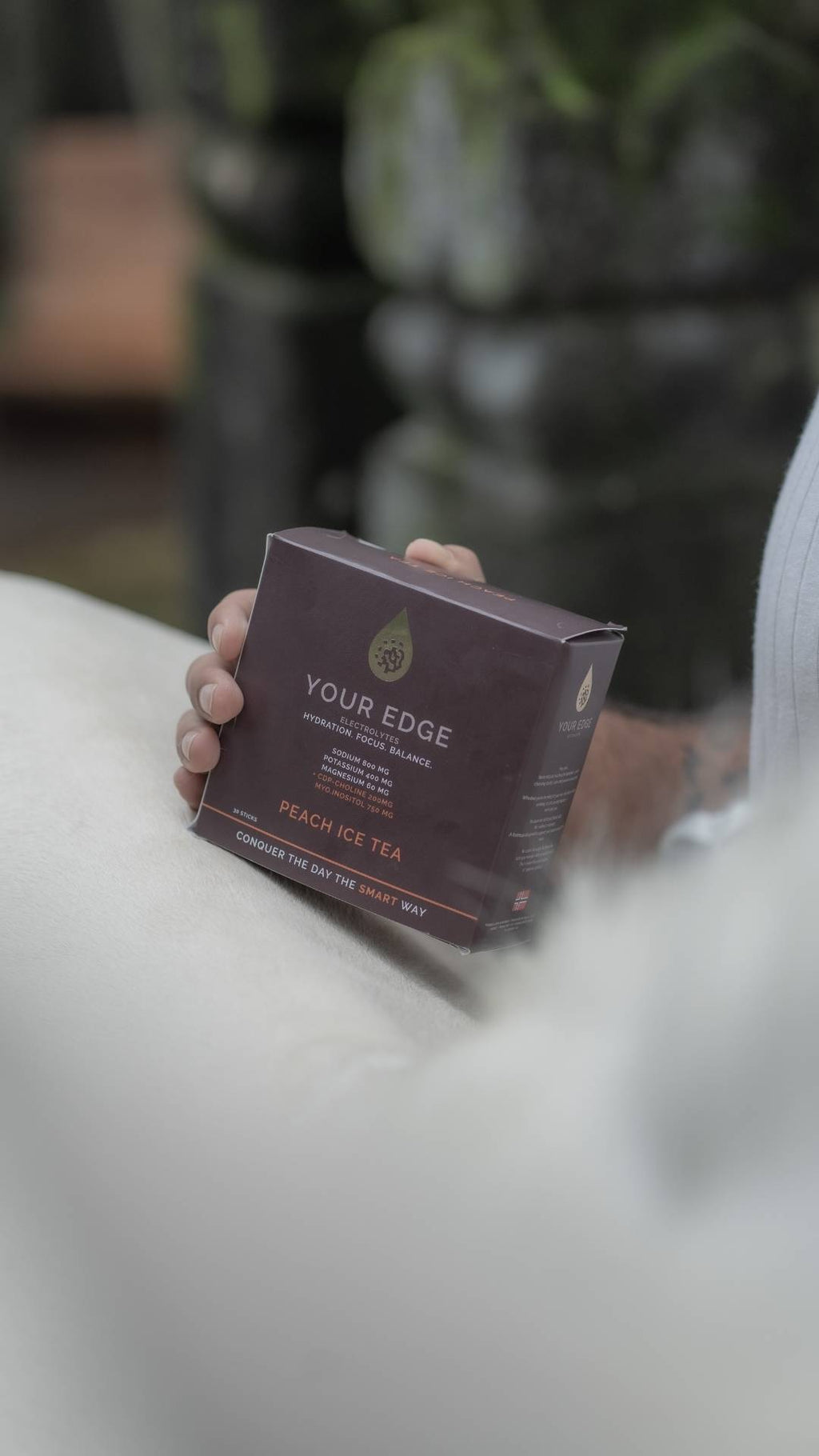 Your Edge Electrolyes + CDP-Choline & Myo-inositol, Peach Ice Tea (30 sticks)